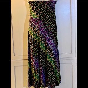 Bisou Bisou Colorful Abstract Dress